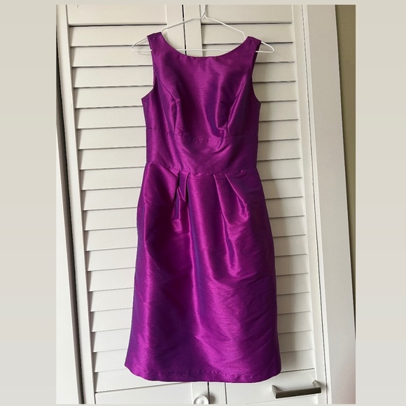 Alfred Sung Purple Dress - Size 2 - Picture 1 of 3